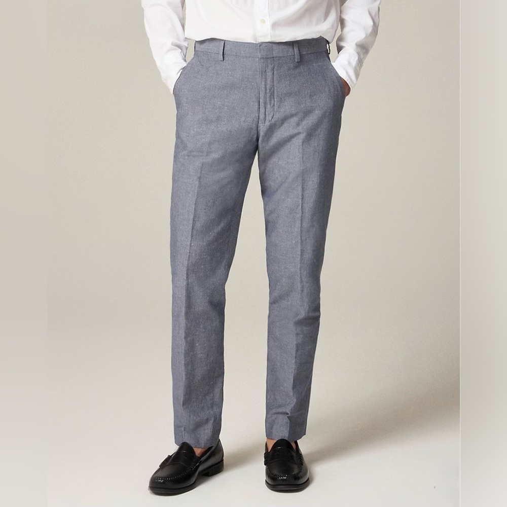 NWOT J. Crew Ludlow Slim-fit suit pant in Irish cotton-linen blend